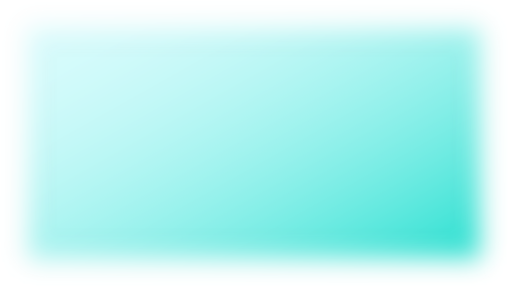 Turquoise Gradient Blurred Rectangle